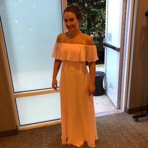 Beautiful shell pink prom/bridesmaid dress